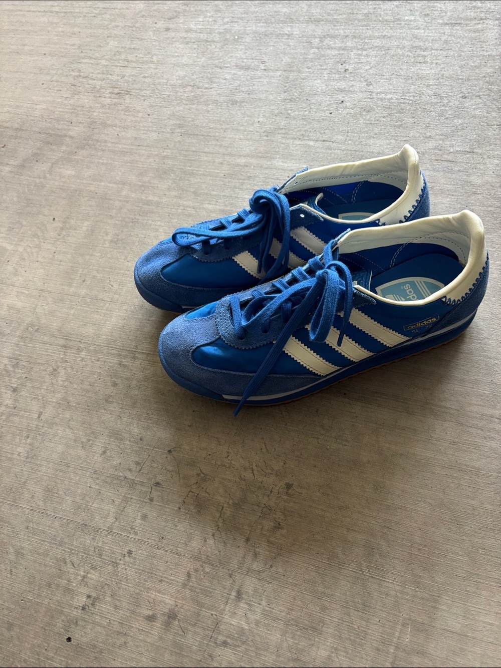adidas Royal Blue Retro Runner with White Stripes